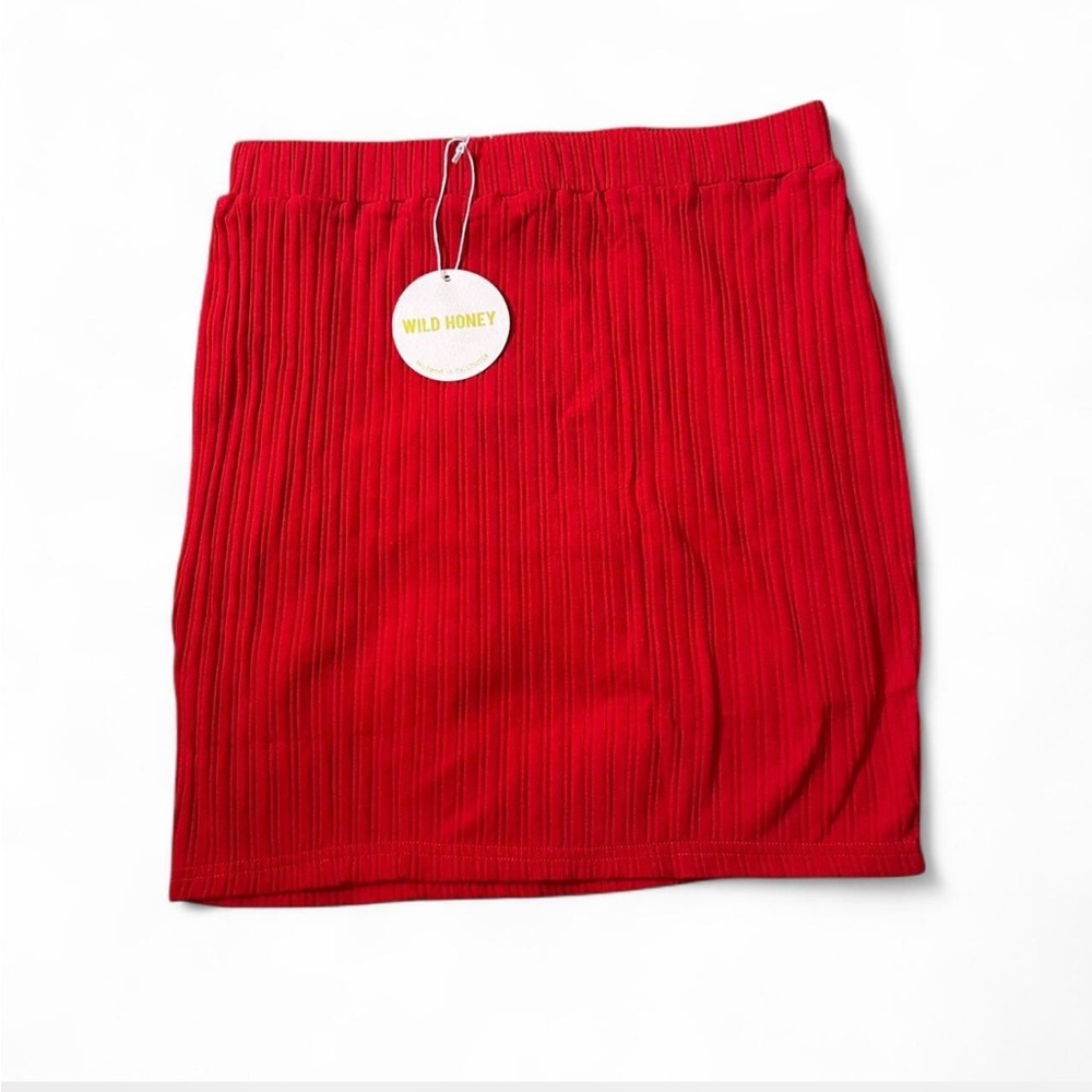 Ribbed Knit Bodycon Skirt